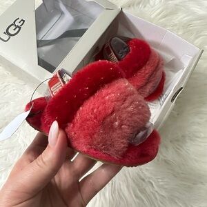Ugg babygirl furry slippers